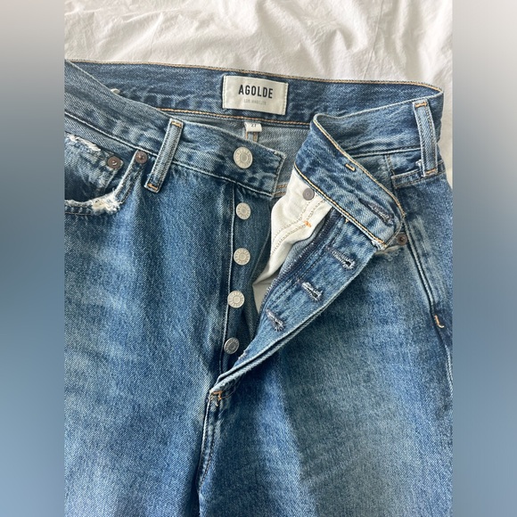 Agolde Riley Crop Straight Jeans - Picture 4 of 10